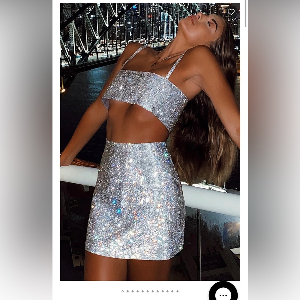 White fox boutique sparkle set